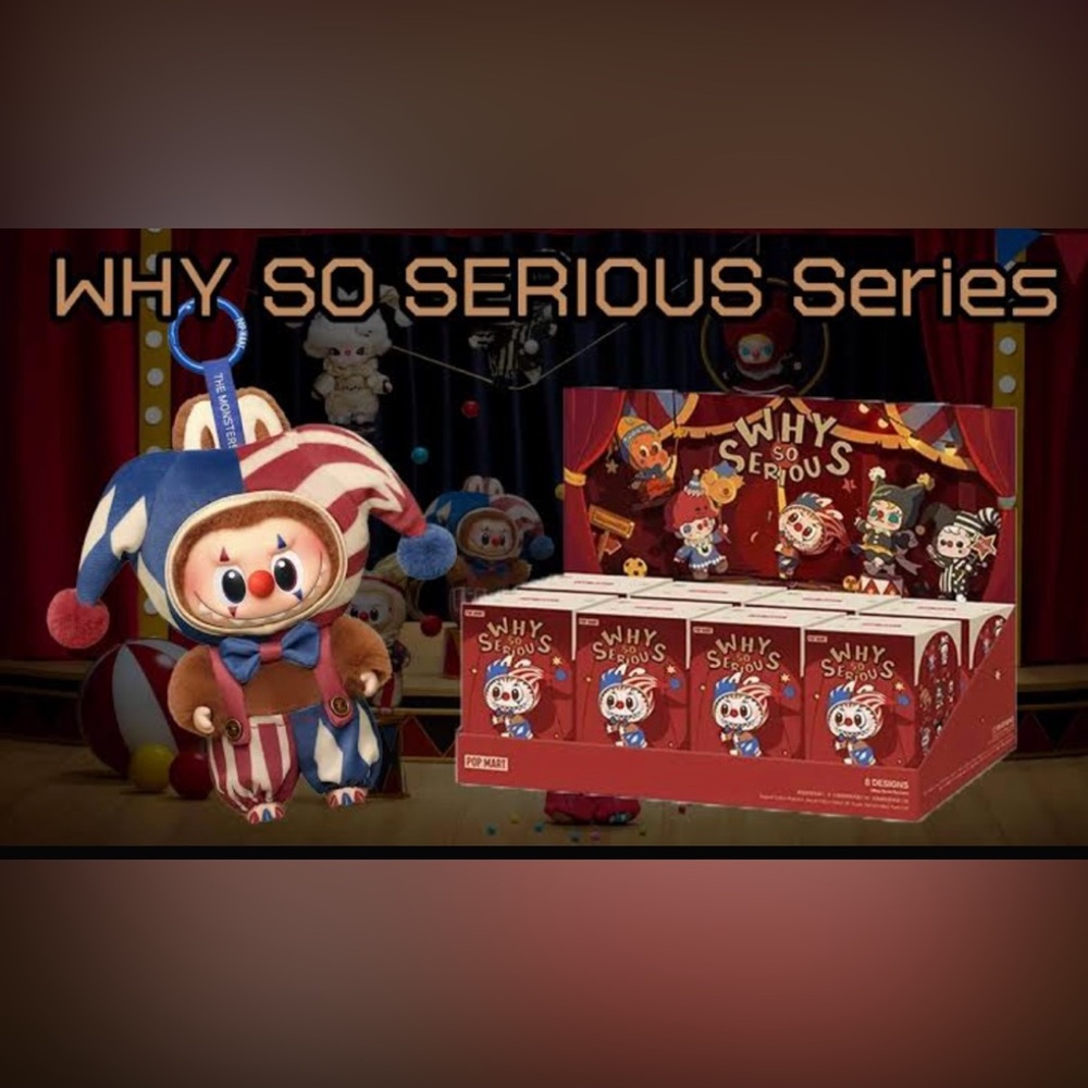 Pop Mart 'Why So Serious' Labubu Plush Blind Box - Picture 2 of 4